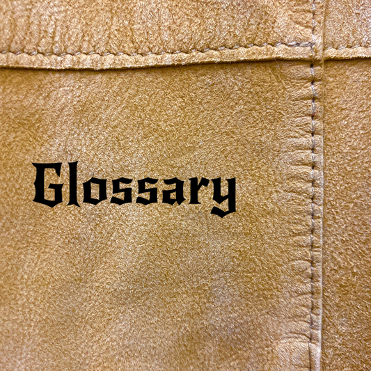Glossary of Leather terms here at U.S. Leather Cleaning