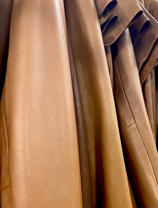 Leather up close view