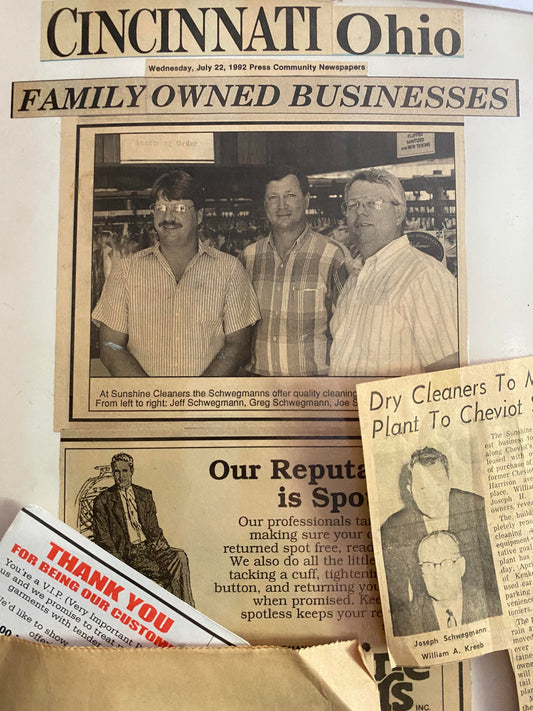 Vintage picture of the original owners, family owned and operated for over 3 generations